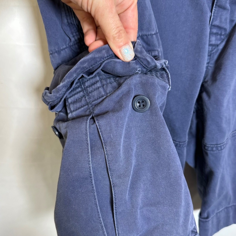 VTG Polo Ralph Lauren Cargo Shorts Men 34 Navy Blue Classic Heavy Y2K  Red Pony - Picture 4 of 12